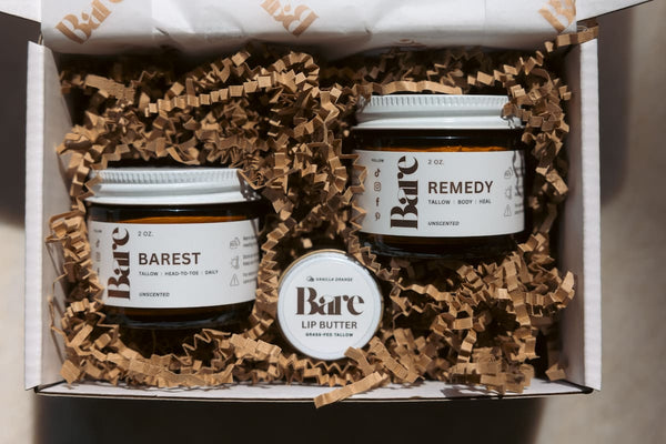 Barest of Bare Bundle | Fragrance-Free Tallow Skincare Trio