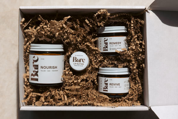 Bare Repair Kit | Tallow Repair Set for Skin & Hair