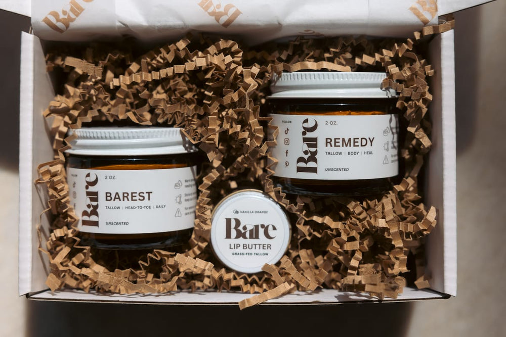 Barest of Bare Bundle | Fragrance-Free Tallow Skincare Trio